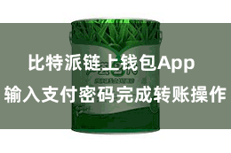 比特派链上钱包App  输入支付密码完成转账操作